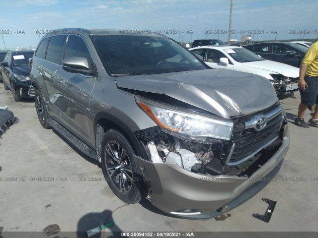 TOYOTA HIGHLANDER 2016 5tdkkrfh6gs158984