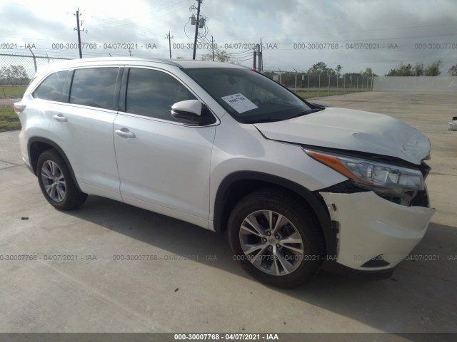 TOYOTA HIGHLANDER 2015 5tdkkrfh7fs075532