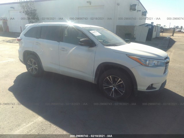 TOYOTA HIGHLANDER 2016 5tdkkrfh7gs162011