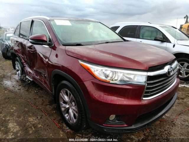 TOYOTA HIGHLANDER 2015 5tdkkrfh9fs080926