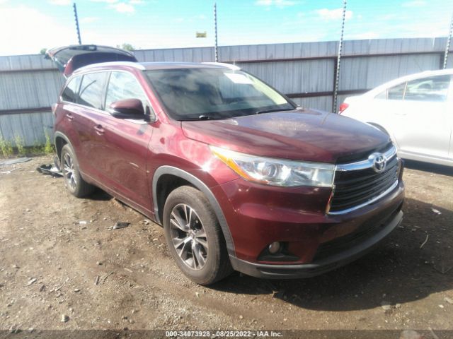 TOYOTA HIGHLANDER 2016 5tdkkrfh9gs166139