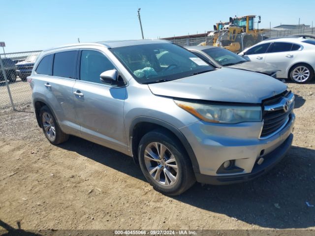 TOYOTA HIGHLANDER 2015 5tdkkrfhxfs049457