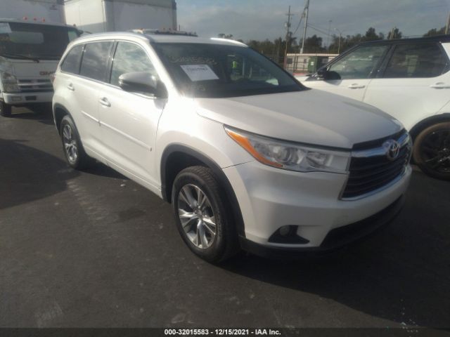 TOYOTA HIGHLANDER 2015 5tdkkrfhxfs051564