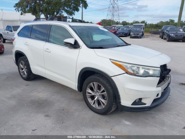 TOYOTA HIGHLANDER 2015 5tdkkrfhxfs067117