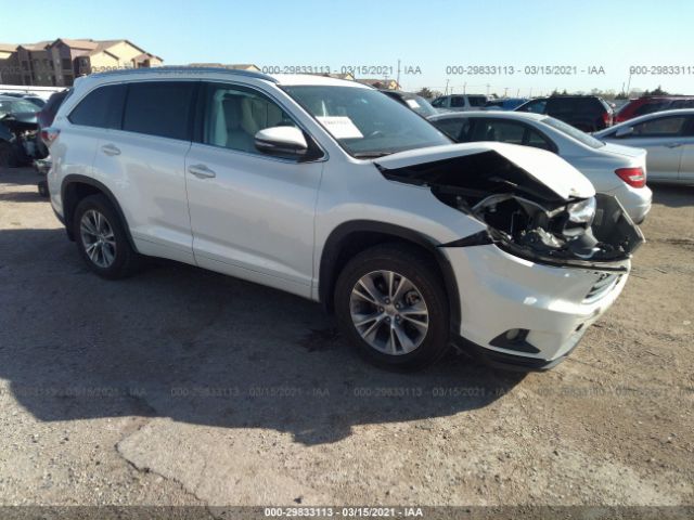 TOYOTA HIGHLANDER 2015 5tdkkrfhxfs093295