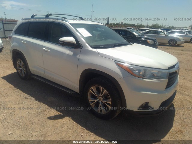 TOYOTA HIGHLANDER 2015 5tdkkrfhxfs100231