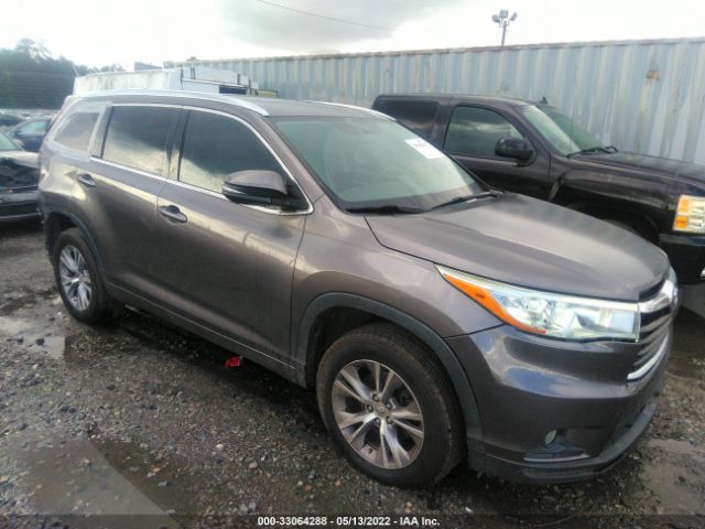 TOYOTA HIGHLANDER 2015 5tdkkrfhxfs114078