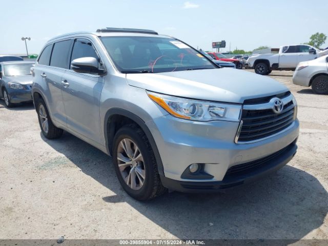 TOYOTA HIGHLANDER 2015 5tdkkrfhxfs114503