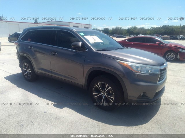 TOYOTA HIGHLANDER 2016 5tdkkrfhxgs126975