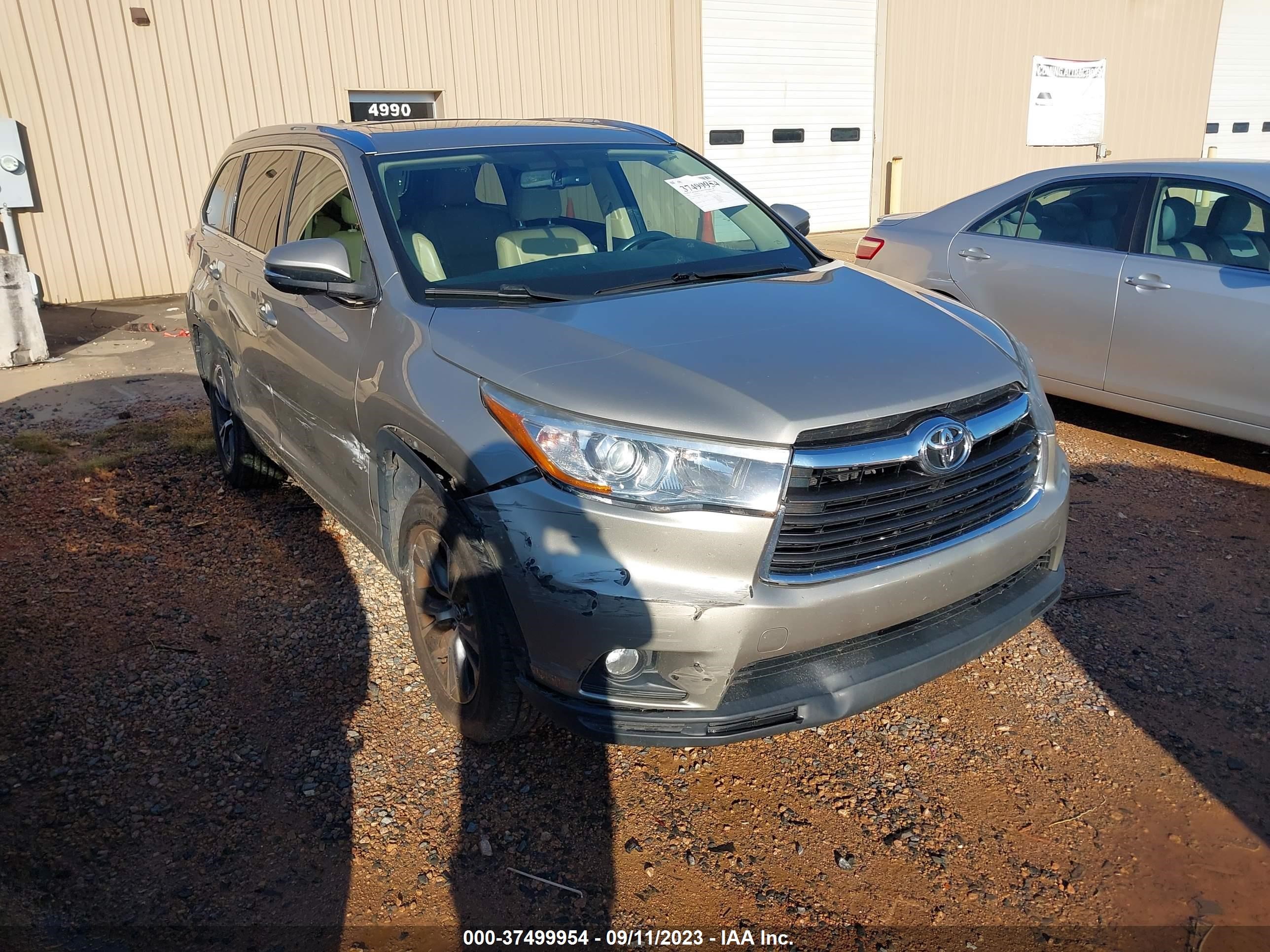 TOYOTA HIGHLANDER 2016 5tdkkrfhxgs502445