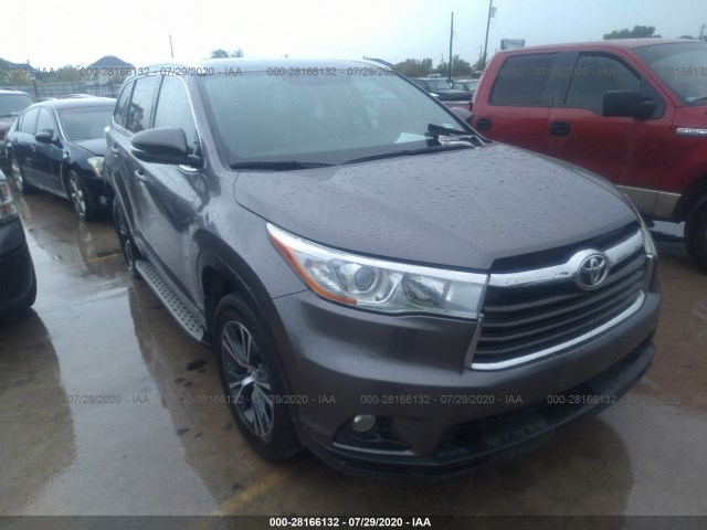 TOYOTA HIGHLANDER 2016 5tdkkrfhxgs502557