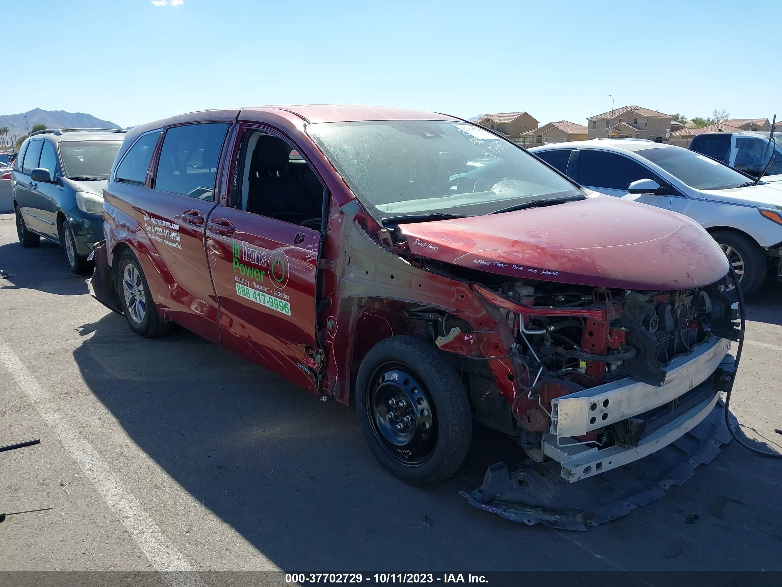 TOYOTA SIENNA 2021 5tdkrkec0ms010432