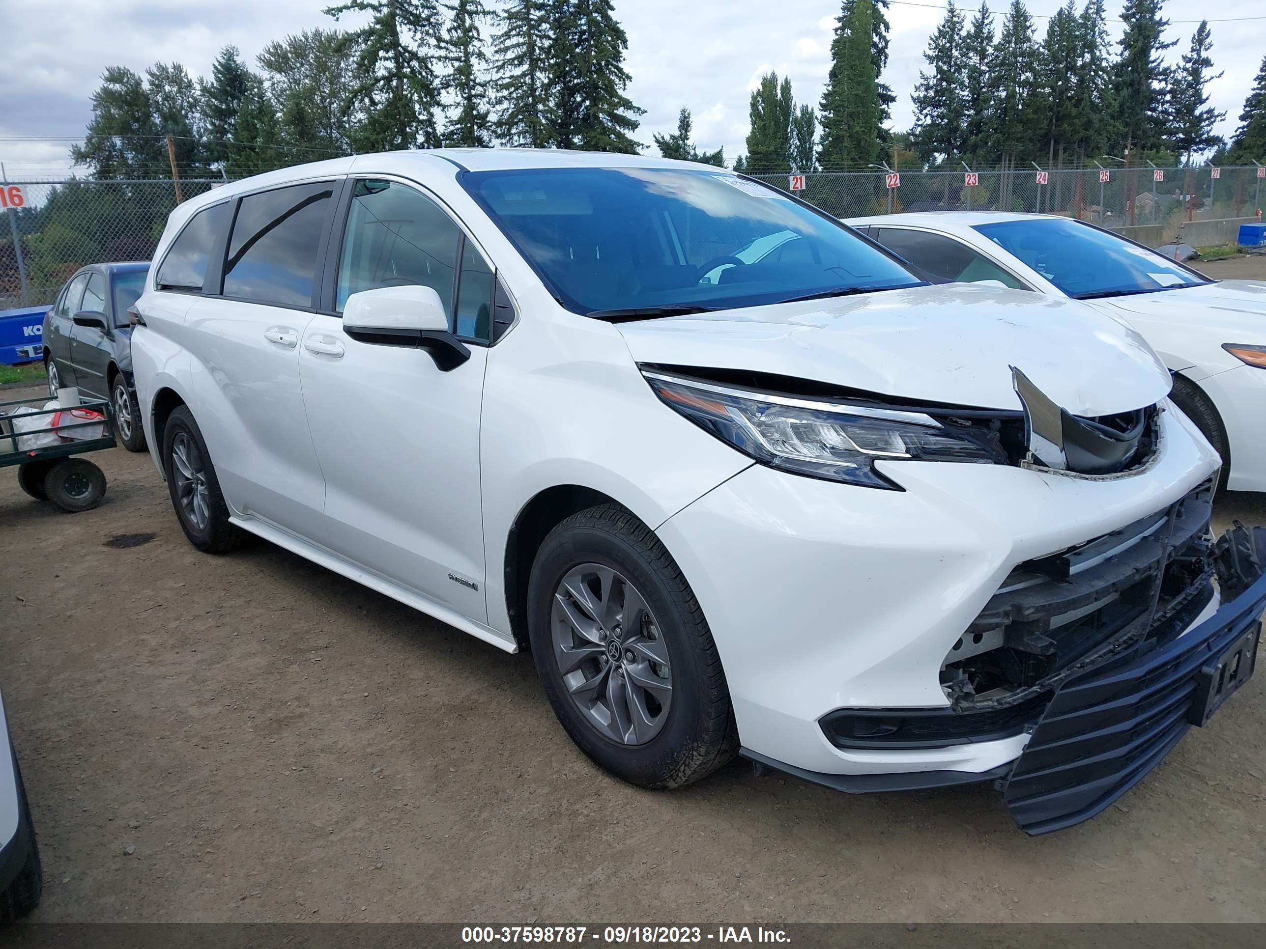 TOYOTA SIENNA 2021 5tdkrkec0ms037825