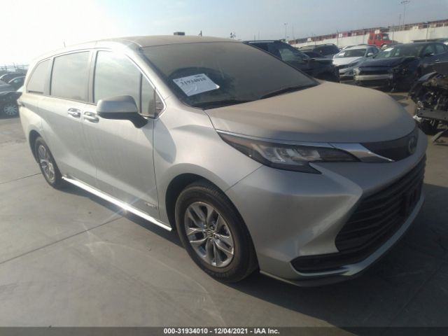 TOYOTA SIENNA 2021 5tdkrkec1ms027935