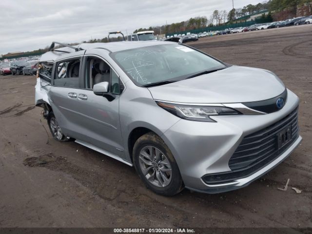 TOYOTA SIENNA LE 2021 5tdkrkec1ms071532