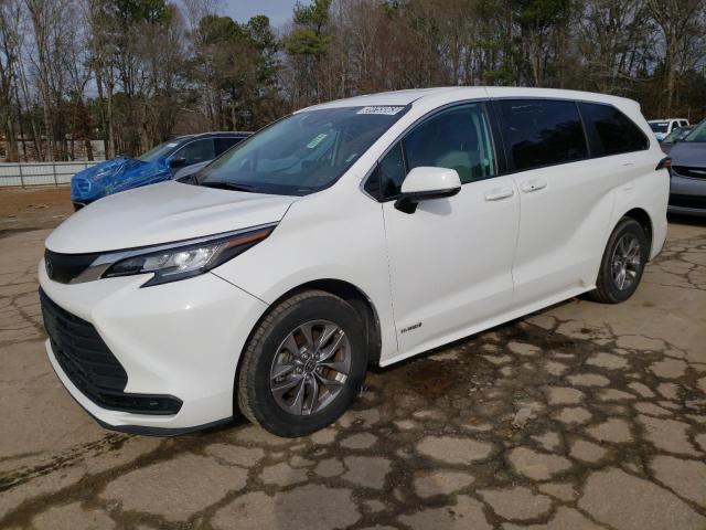 TOYOTA SIENNA LE 2021 5tdkrkec5ms034127