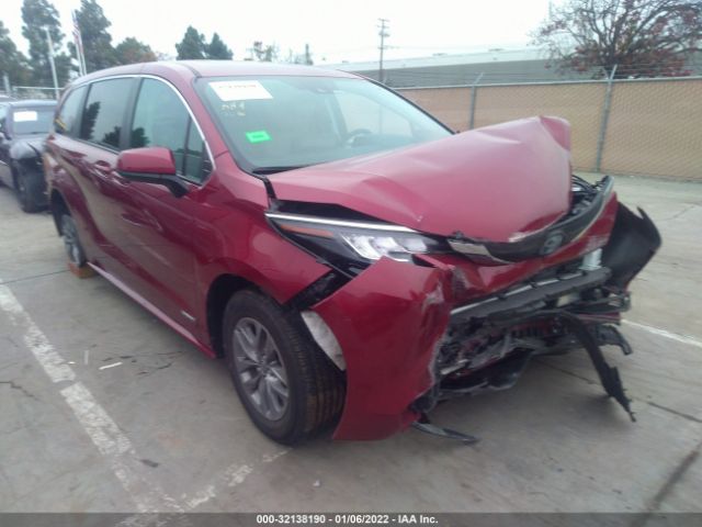 TOYOTA SIENNA 2021 5tdkrkec7ms030578