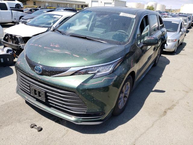 TOYOTA SIENNA LE 2022 5tdkrkec8ns097756