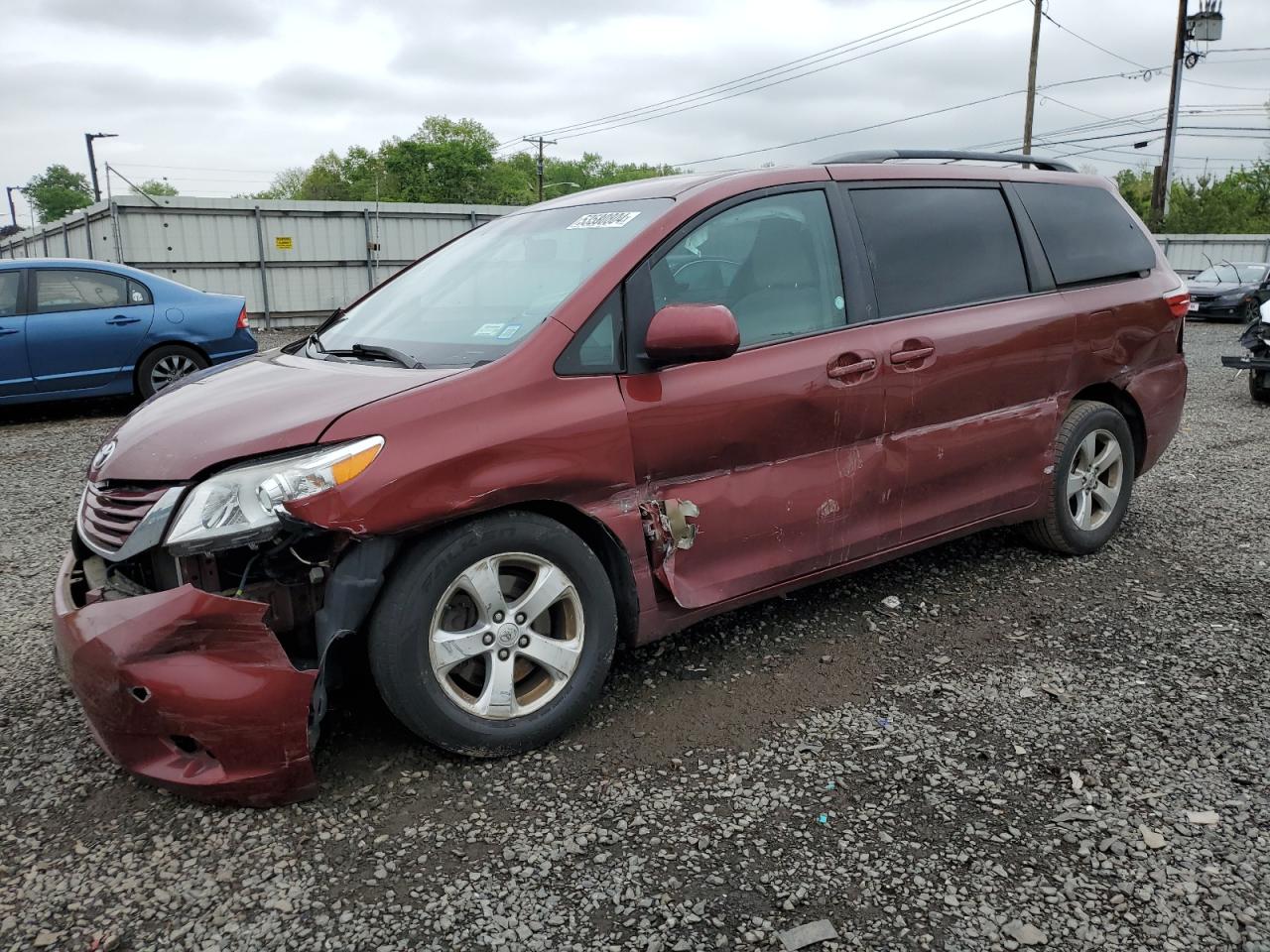 TOYOTA SIENNA 2017 5tdkz3dc2hs823512