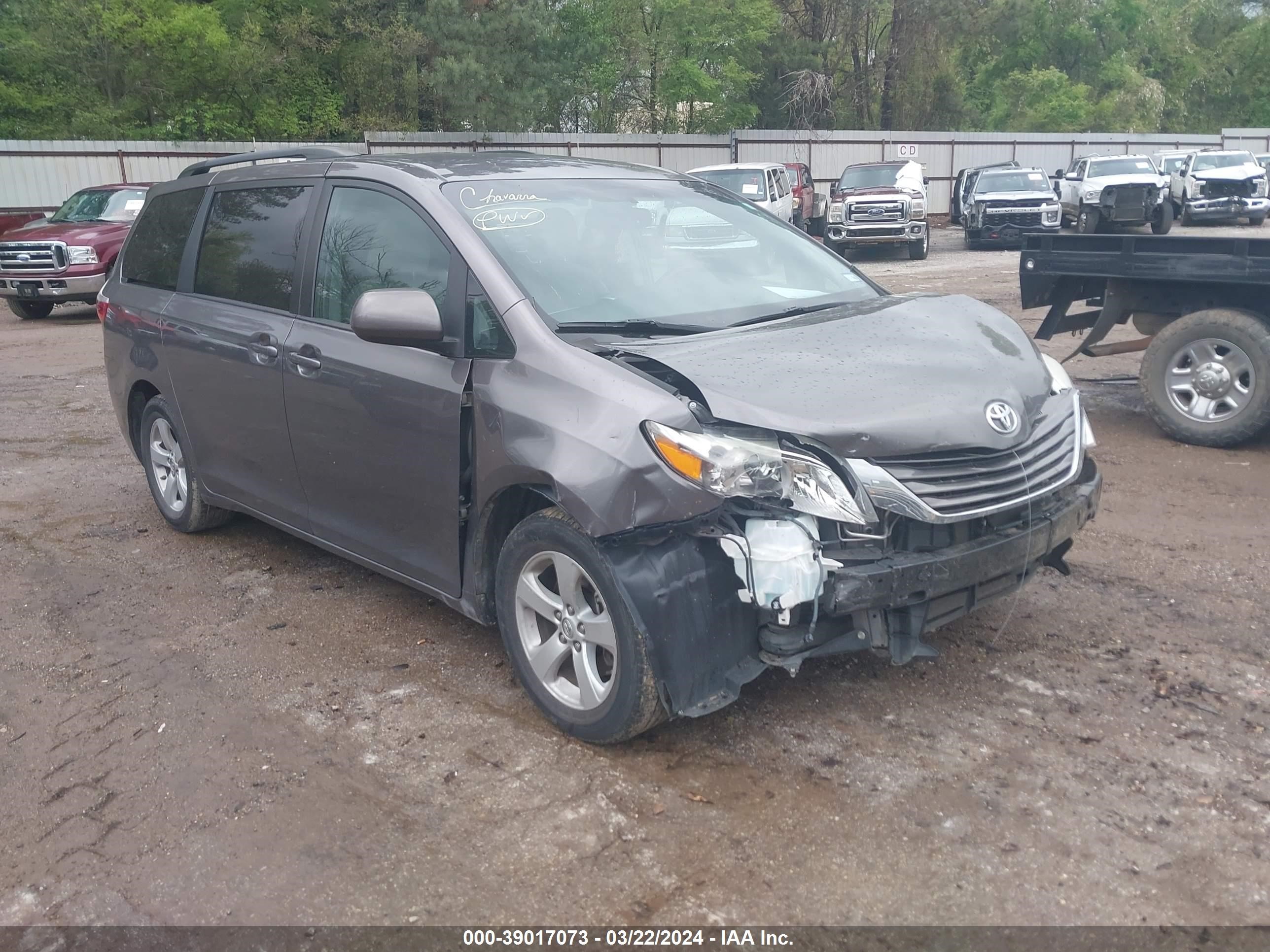 TOYOTA SIENNA 2017 5tdkz3dc7hs787140