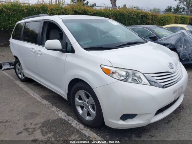 TOYOTA SIENNA 2017 5tdkz3dc9hs817030