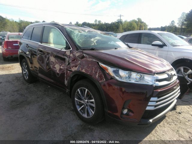 TOYOTA HIGHLANDER 2019 5tdkzrfh0ks342225