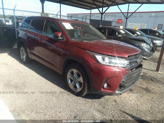 TOYOTA HIGHLANDER 2017 5tdkzrfh3hs188666