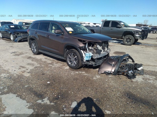 TOYOTA HIGHLANDER 2019 5tdkzrfh3ks309283