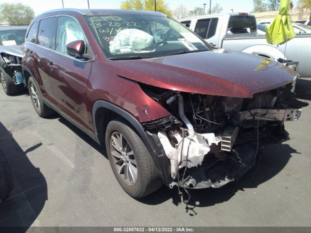 TOYOTA HIGHLANDER 2019 5tdkzrfh5ks312704