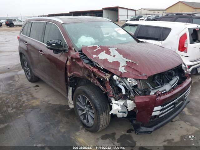 TOYOTA HIGHLANDER 2018 5tdkzrfh6js250311