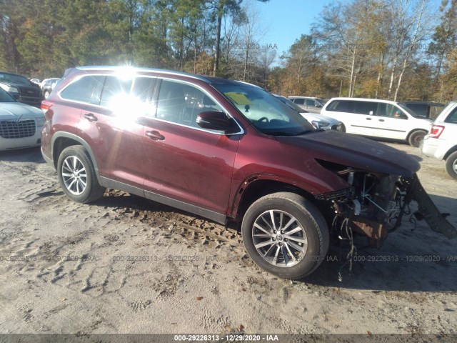 TOYOTA HIGHLANDER 2019 5tdkzrfh7ks315054