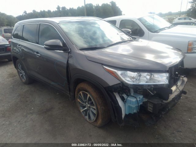 TOYOTA HIGHLANDER 2019 5tdkzrfh7ks572568