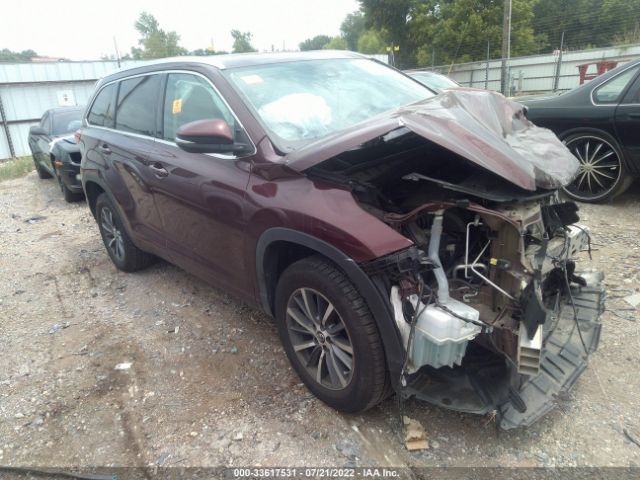 TOYOTA HIGHLANDER 2018 5tdkzrfh8js244977