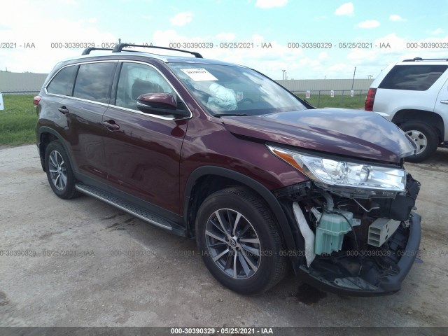 TOYOTA HIGHLANDER 2019 5tdkzrfh8ks326953