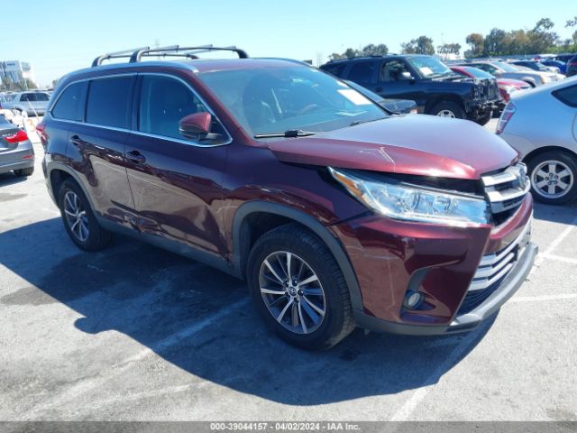 TOYOTA HIGHLANDER 2019 5tdkzrfh8ks339492