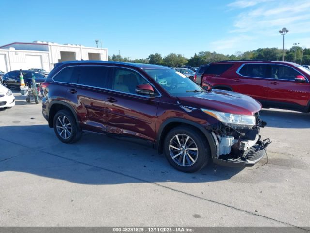 TOYOTA HIGHLANDER 2019 5tdkzrfh9ks303973