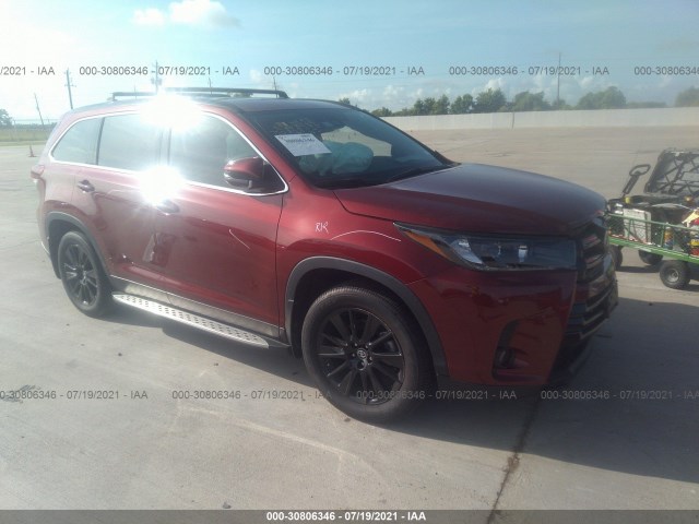 TOYOTA HIGHLANDER 2019 5tdkzrfh9ks357144