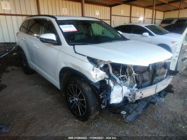 TOYOTA HIGHLANDER 2018 5tdkzrfhxjs534444