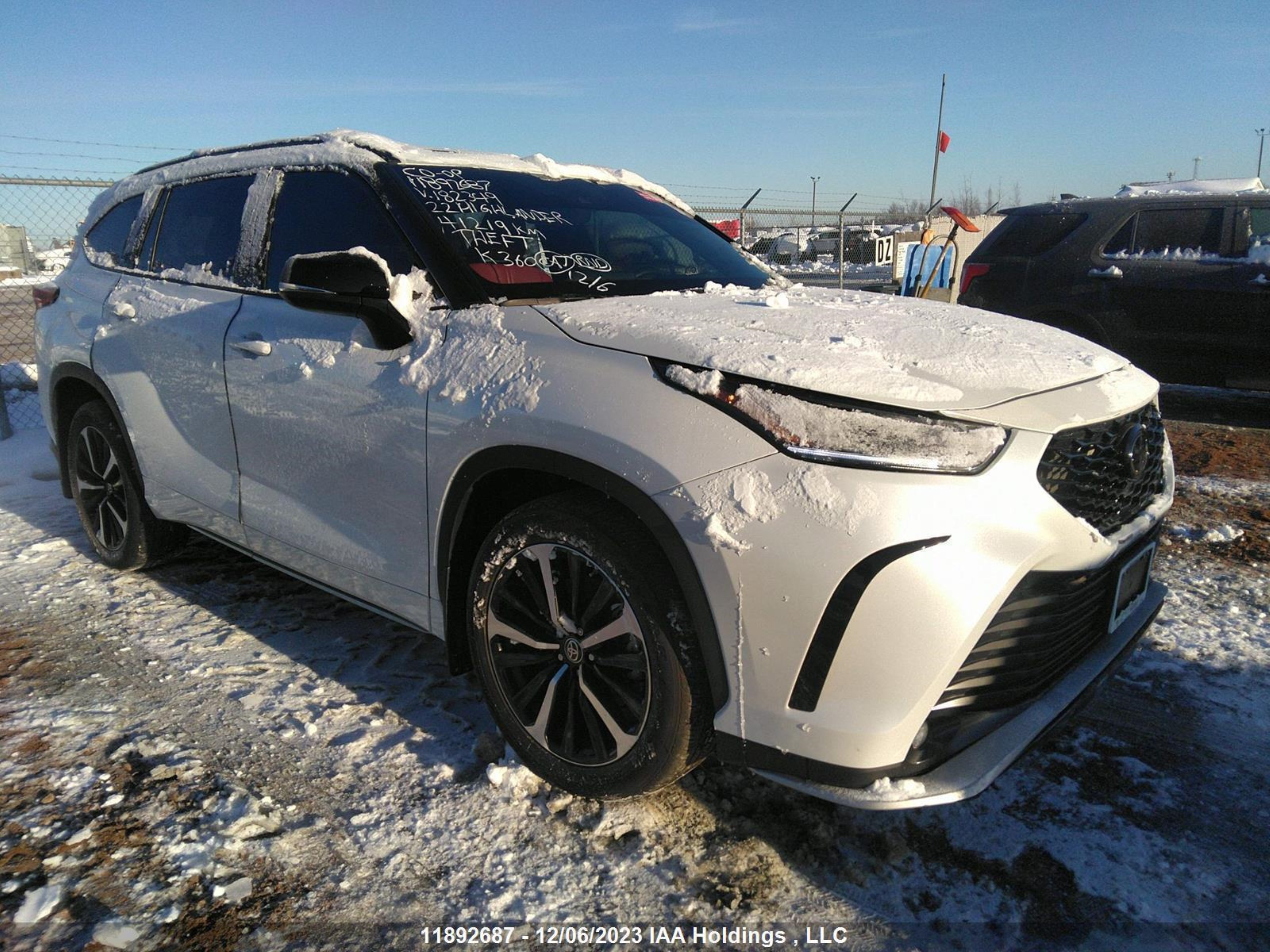 TOYOTA HIGHLANDER 2022 5tdlzrbh8ns182349