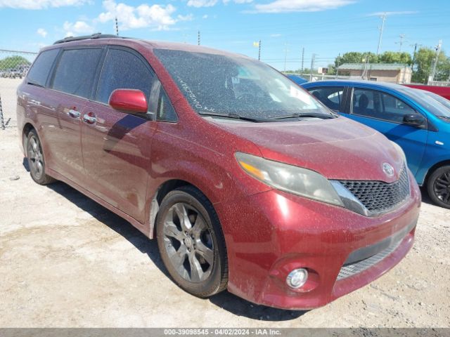 TOYOTA SIENNA 2015 5tdxk3dc3fs587444