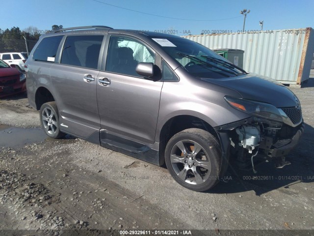 TOYOTA SIENNA 2015 5tdxk3dc7fs643837