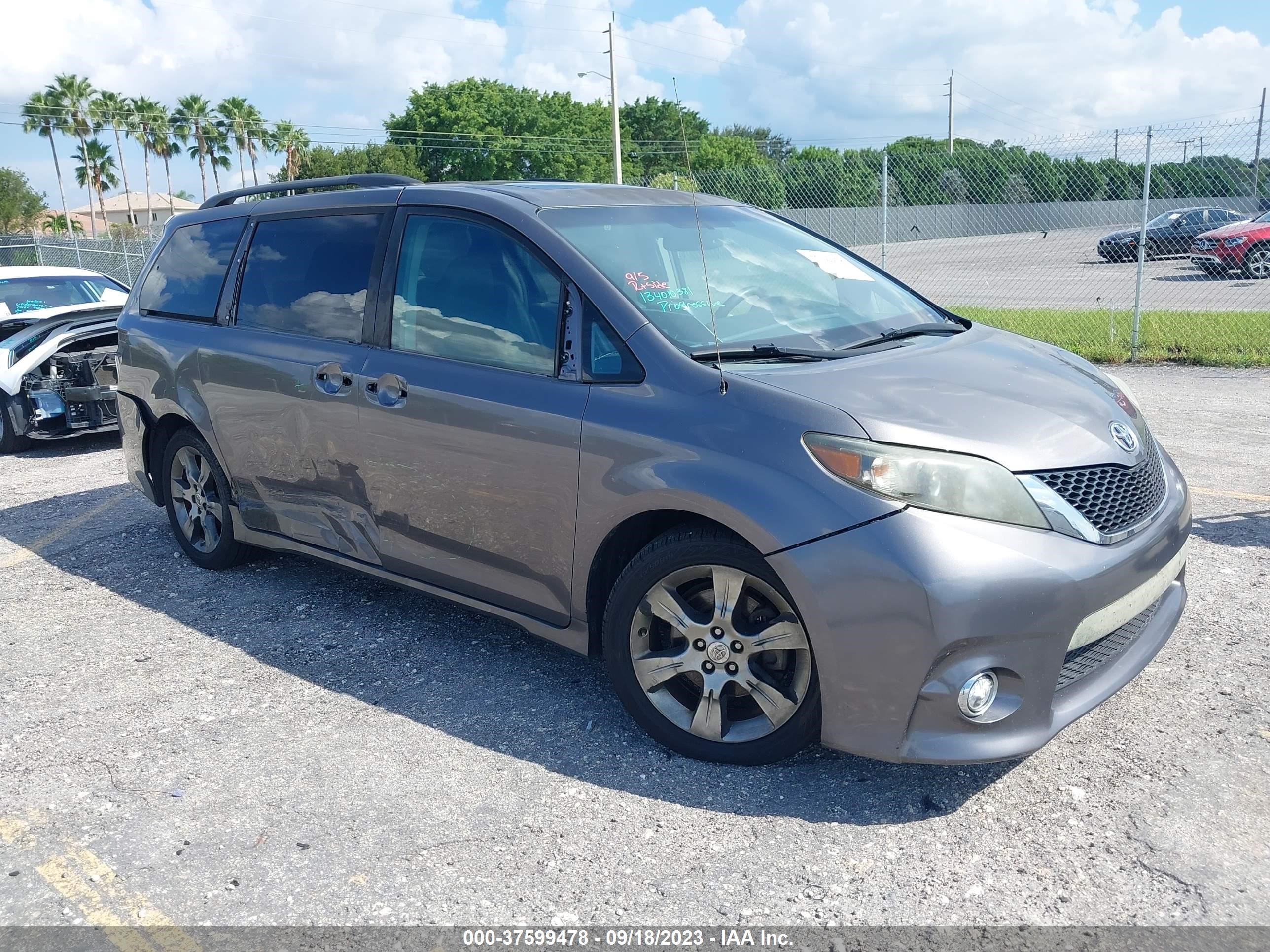 TOYOTA SIENNA 2011 5tdxk3dc8bs094496