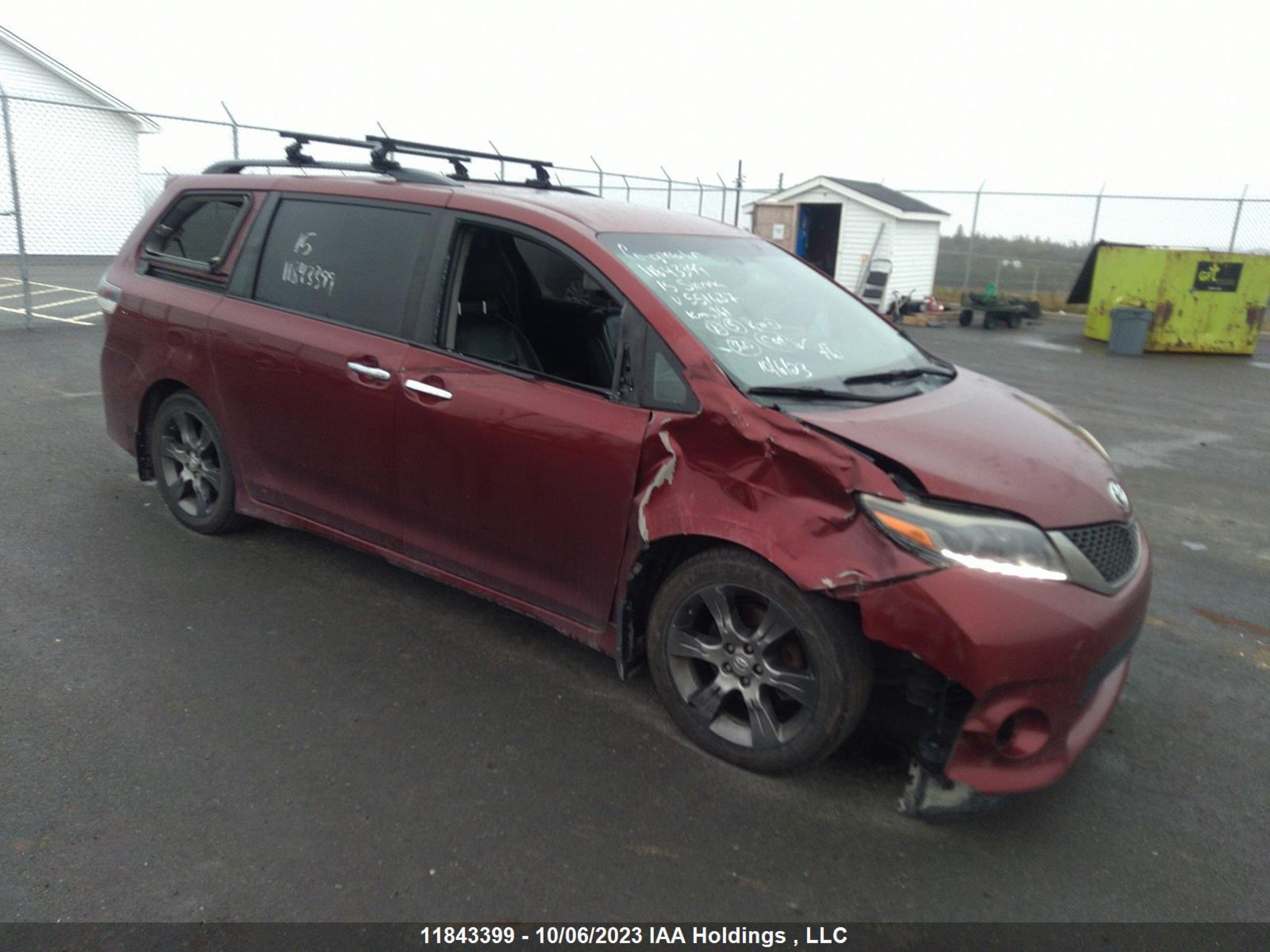 TOYOTA SIENNA 2015 5tdxk3dcxfs551637