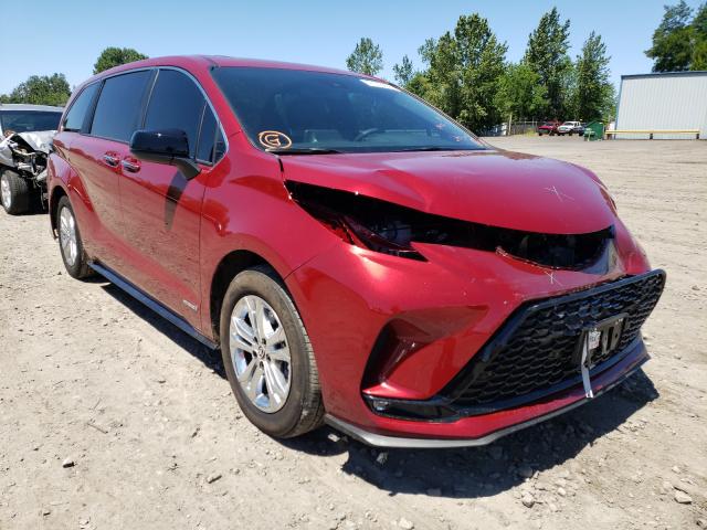 TOYOTA SIENNA XSE 2021 5tdxskfc5ms015165