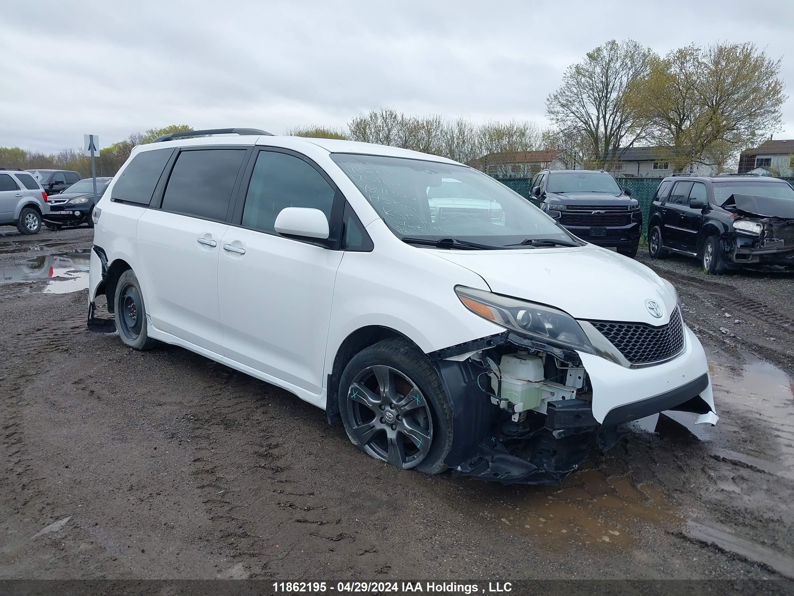 TOYOTA SIENNA 2017 5tdxz3dc3hs841300