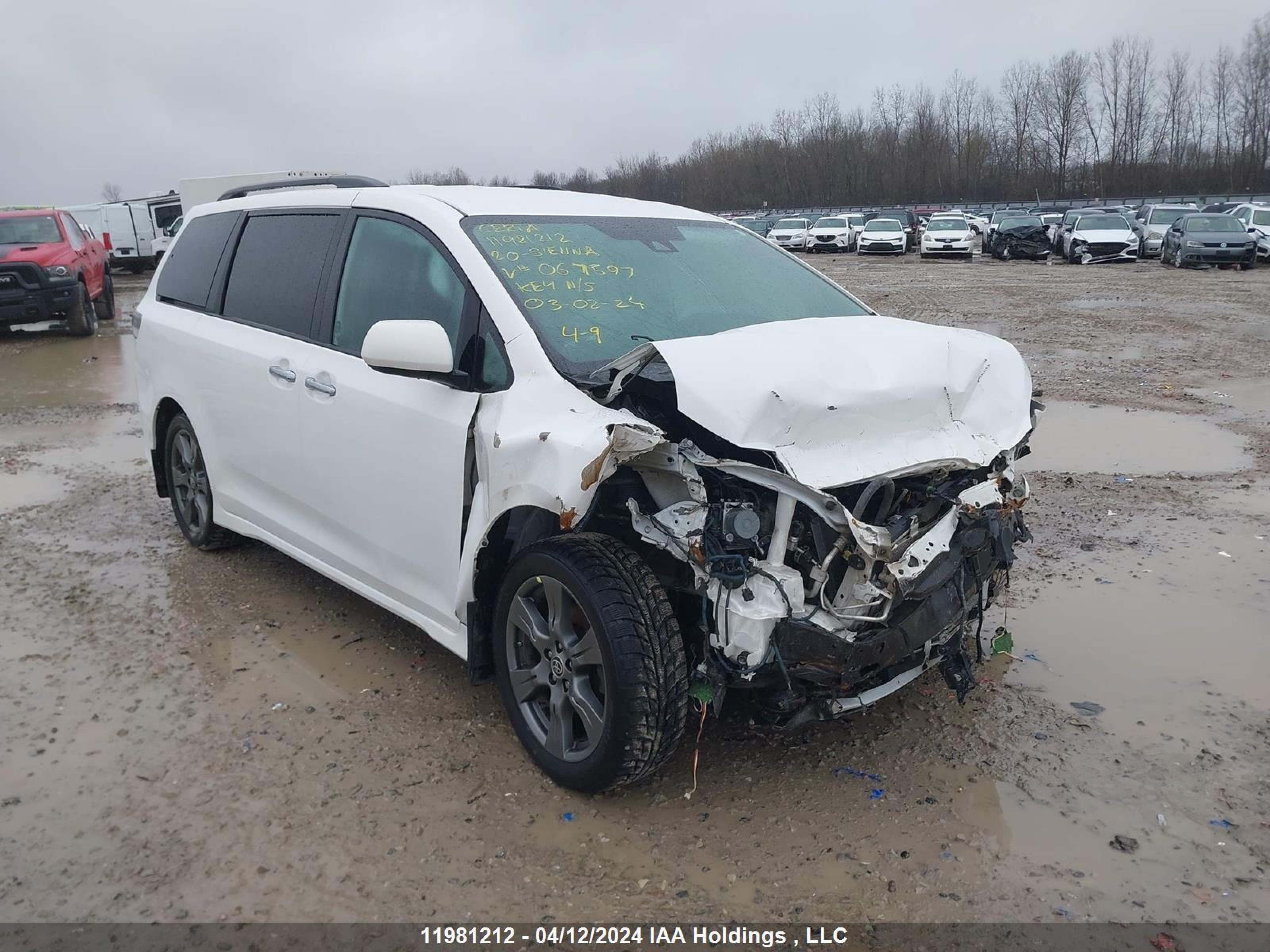 TOYOTA SIENNA 2020 5tdxz3dc4ls067597