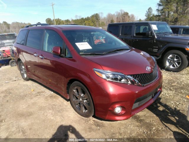 TOYOTA SIENNA 2017 5tdxz3dc5hs789264