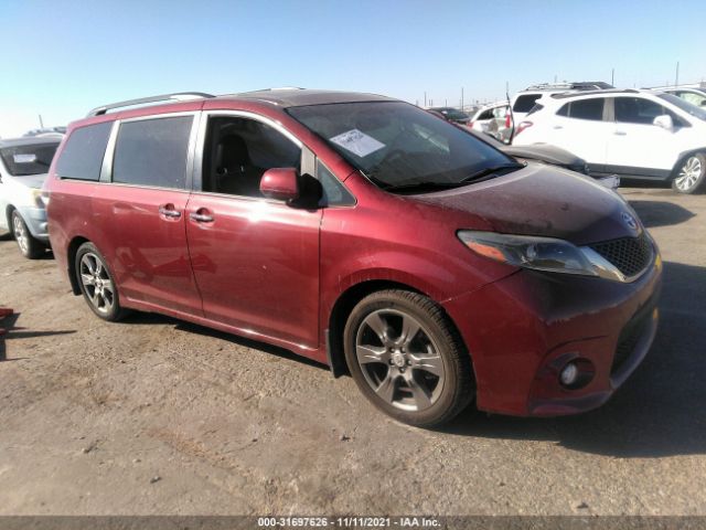 TOYOTA SIENNA 2017 5tdxz3dc9hs877329