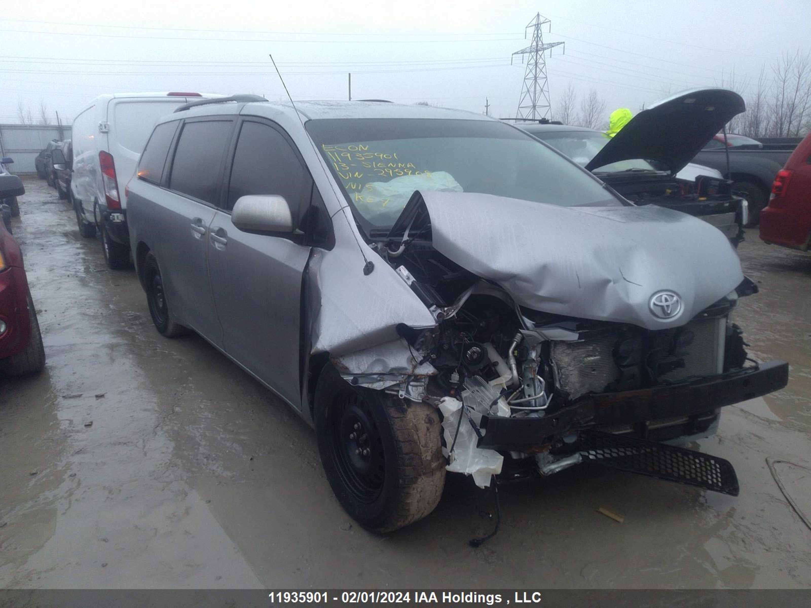 TOYOTA SIENNA 2013 5tdyk3dc3ds295908