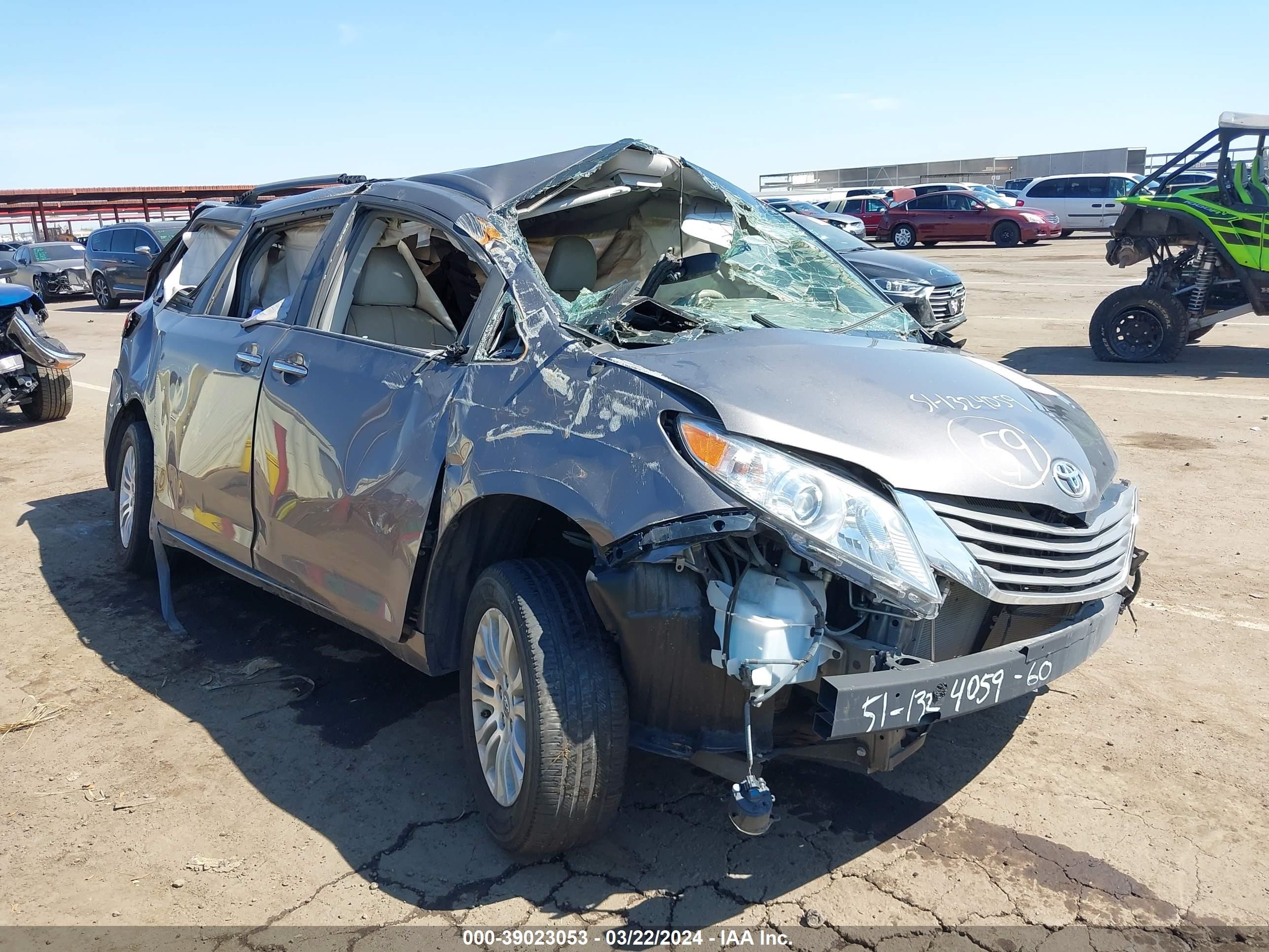 TOYOTA SIENNA 2014 5tdyk3dc6es462523